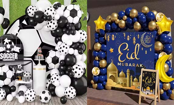 Balónové reťaze vieme prispôsobiť