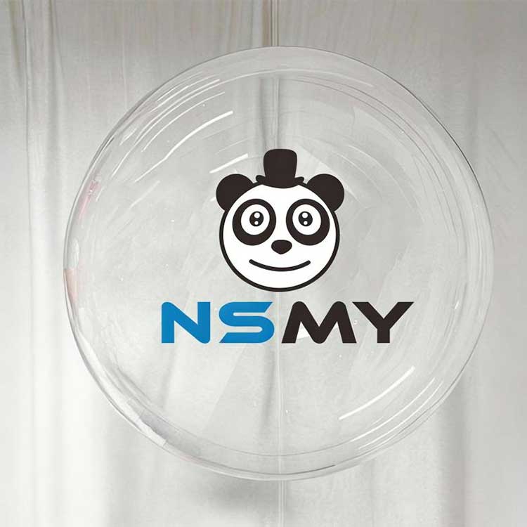 48-palcové okrúhle číre balóny Bobo