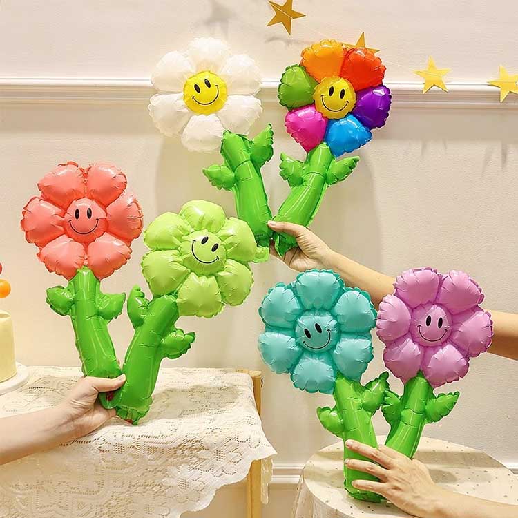 Ručný slnečnicový fóliový balón