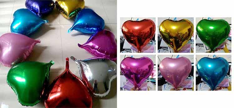 heart shaped foil balloon
