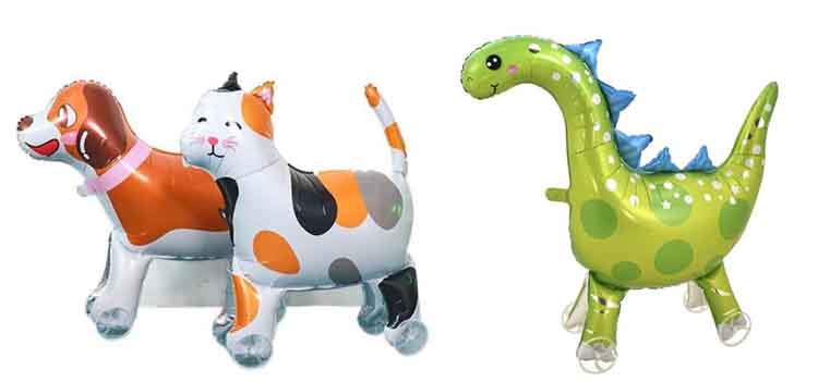 foil balloon with wheels