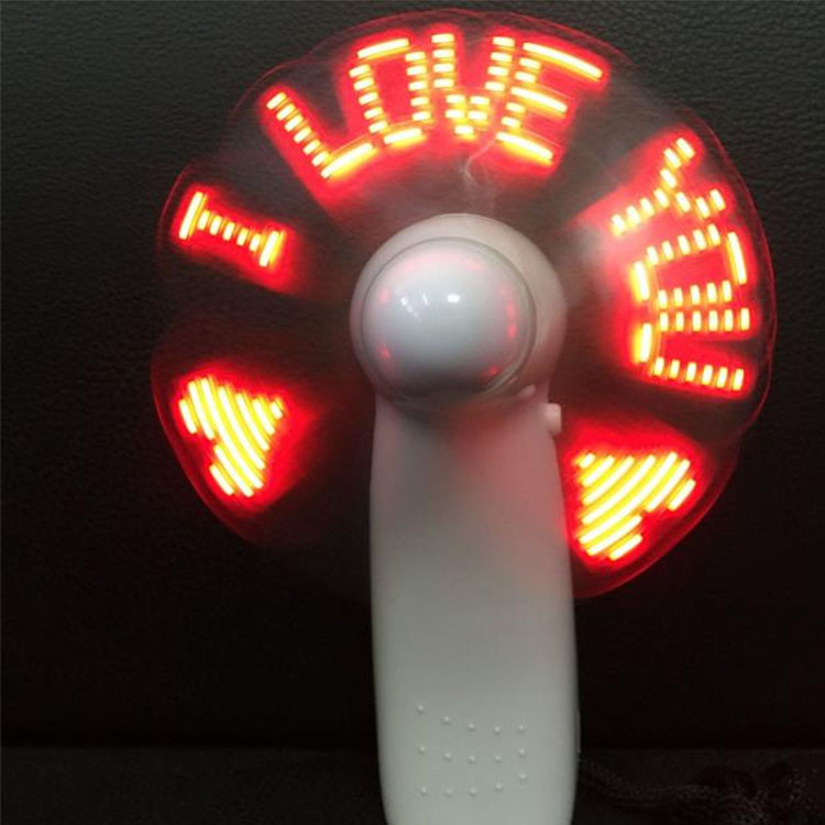 LED DIY svetlo emitujúce elektrický ventilátor