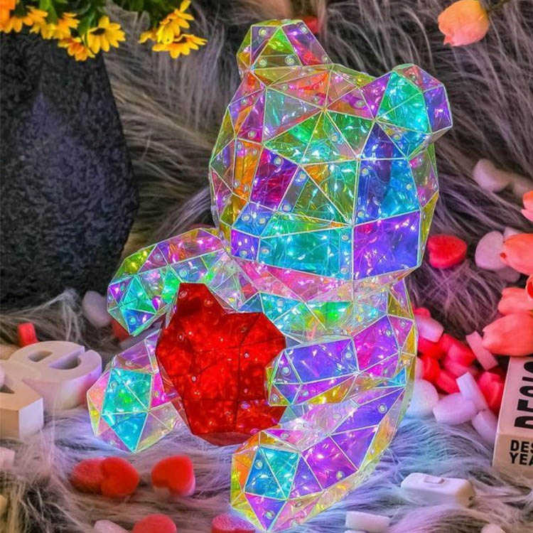 LED holografický medveď