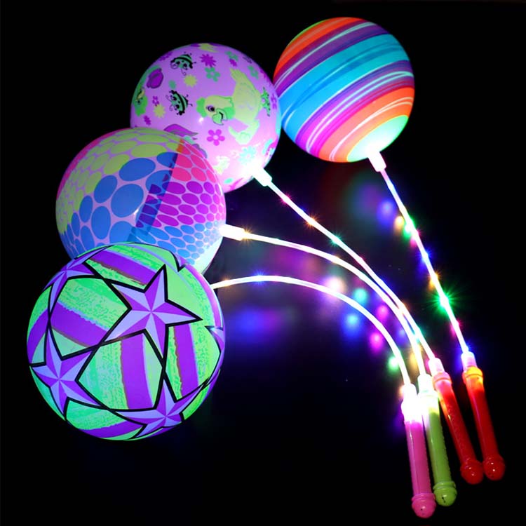 String skákacie gule s LED svetlami