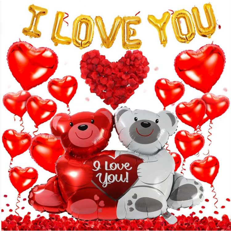 Valentínske fóliové balóny